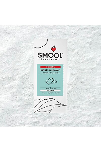 SMOOL 3 X 1000 G. Ingiliz Karbonatı (3X1000 GR) Içilebilir Katkısız Yenilebilir Gıda Tipi Food Grade