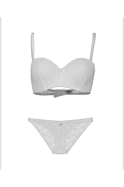 SHOP520 NBB 4503 Set sutien fără bretele și cireșe - Chiloți fără suport
