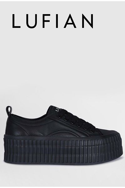 Lufian 121230013 Diana Unisex Sneaker Shoes Black