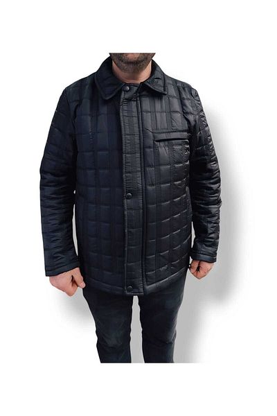 OKER Normal and Large Size Collar Quilted Men's Coat & Coat Inside with Fur