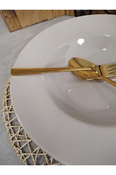 Demet Çeyiz Aksesuar 26 cm Taupe Plate Pasta