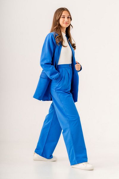 HAUSEkids 9-16 Years Nişantaşı Royal Girl's Suit - Saks Blue