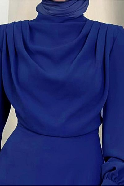 TRENDTESETTÜR ΓΥΝΑΙΚΕΙΟ ΣΚΟΥΡΟ ΜΠΛΕ (ΣΑΞ) DEGAJE LAPEL DRESS T 5895-1