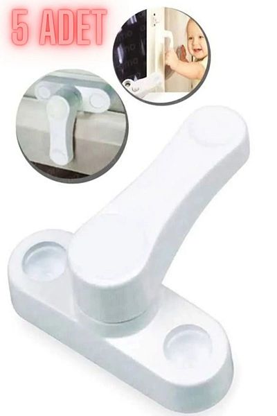 CocoVia Κλειδαριά ασφαλείας 5 τεμαχίων PVC - Γυάλινη Πόρτα Μπαλκονιού Pimapen
