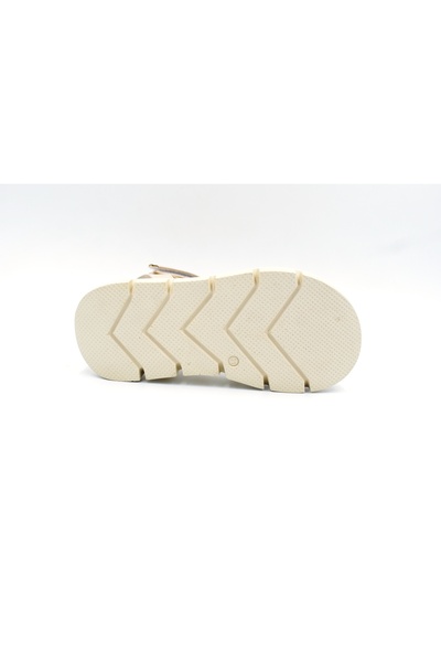 Prego (Arzen) Poly Light Sole Velcro Closed Toe Children's Sandals White