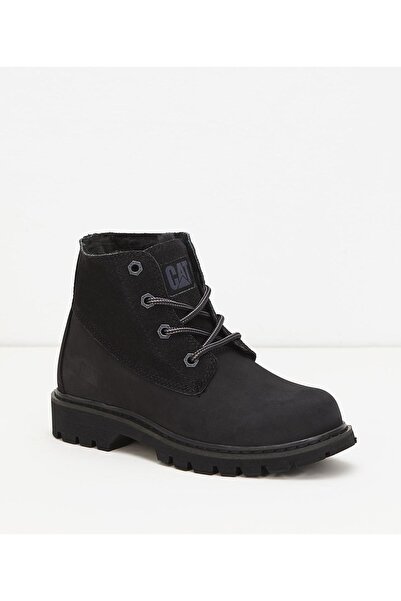 Caterpillar 015Z101183 حذاء نسائي من فرو فيرمونت أسود من جلد النوبوك