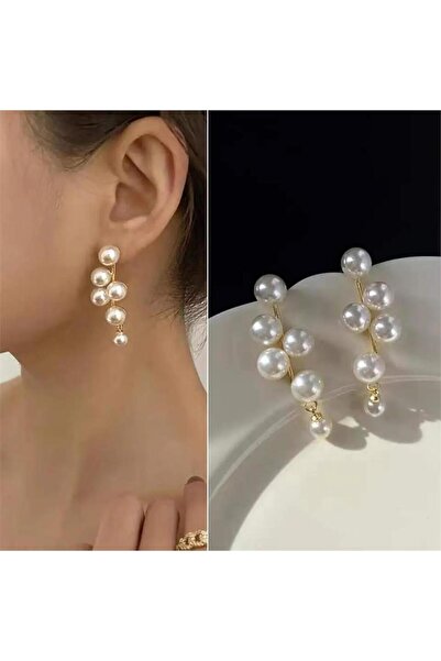 Pelin Aksesuar İnci Sallantılı Küpe