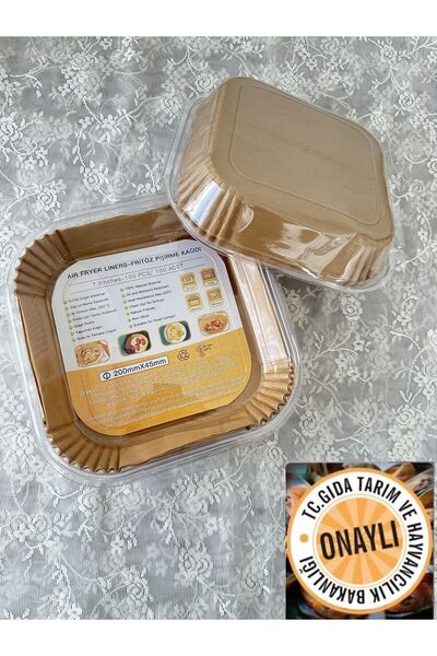Genel Markalar Air Fryer Pişirme Kağıdı 20x20 ,100 Adet, , Koruma Ve Saklama Kabı