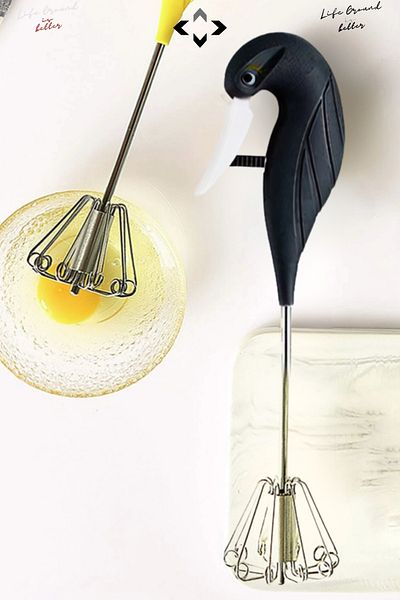 LİGROUND Swan Whisk Beater Cake Bread Egg Beater Whisk