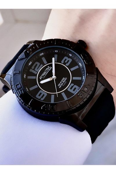 Q&Q Men's Plastic Cord Wrist Watch