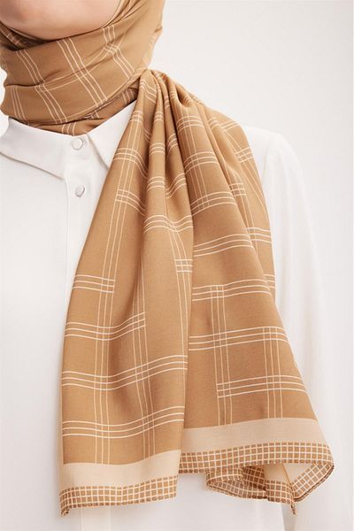 Armine Trend Caramel Color Modal Shawl 5337-24