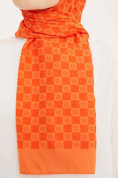 Armine Trend Ultra Light A Logo Πορτοκαλί Σάλι 18-21059