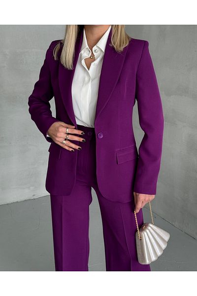 Vuntal BUTİK Blazer Suit Single Button Jacket Pants
