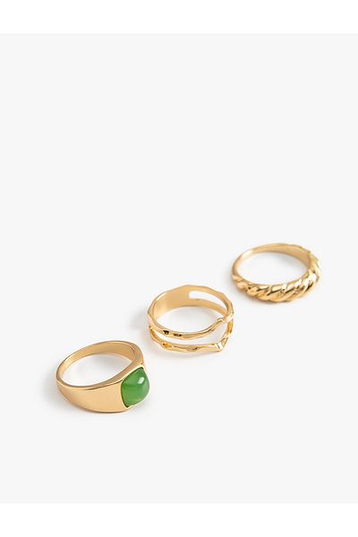 Koton Set of 3 Stone Rings
