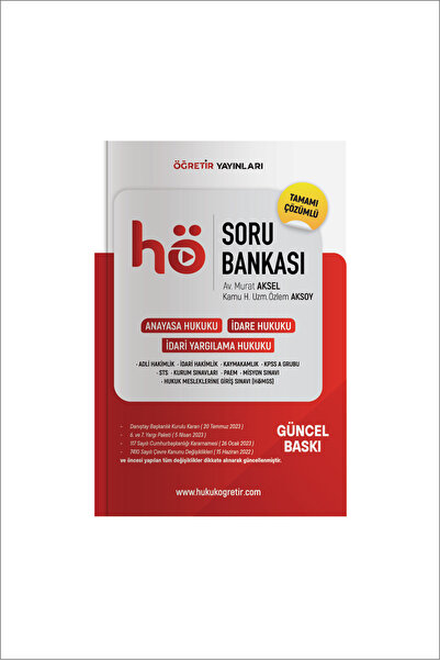hukuk öğretir 2027 Anayasa - Idare Hukuku Öğretir Video Ders Seti Soru Bankası