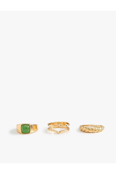 Koton Set of 3 Stone Rings
