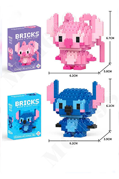 Bricks Stitch Ve Angel 3d Yapboz 2'li Seti