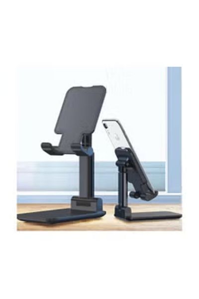 Generic Folding Desktop Phone Stand Black حامل هاتف مكتبي قابل للطي