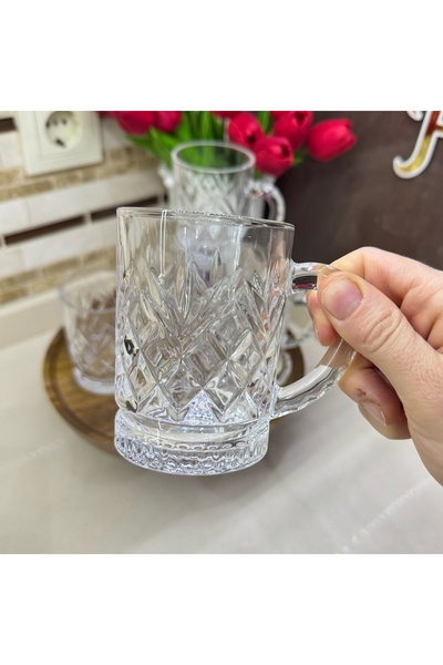 DGCHOME 12 Adet Cam Çay Kupası