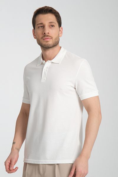 Frappoli Μπλουζάκι Basic Polo Neck Comfort Fit 100% Cotton Pique