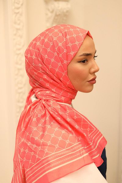 Silk Home Olinda Shawl 49005-23 Coral, Stone