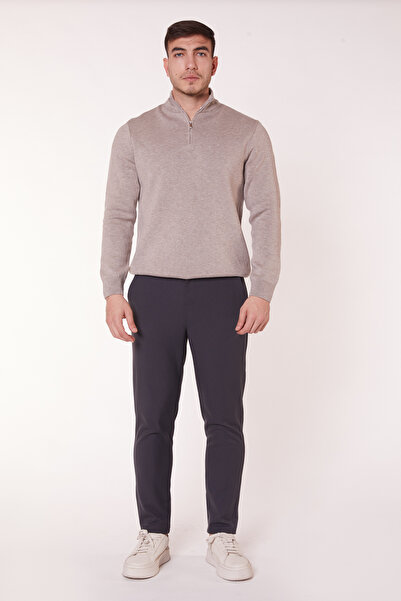 BRACCAS Антрацит Чоловічі штани Chino Fleto Klasik - Arka Cep