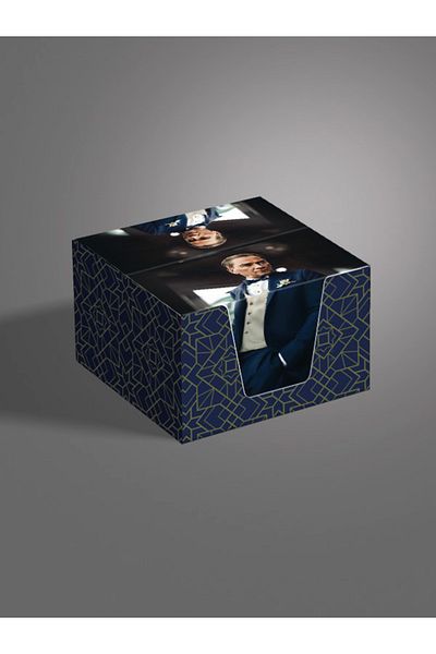 AYKUT OFSET 5 Pieces,Ataturk Designed Cube Memo Pad,Boxed Memo Pad,Note Paper,Note Holder,Cube Note Paper 500 Pcs, 8X8