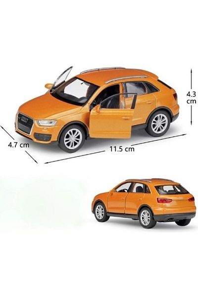 WELLY Licensed Audi Q3 Pull and Drop Metal Model Car (1:32-1:34)