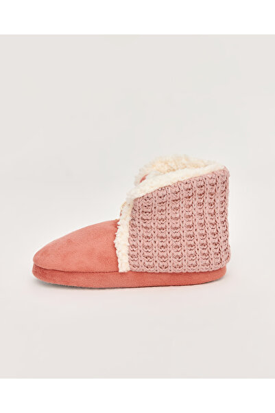 Chirpy Swen - Bağcık Detaylı Pembe Kadın Panduf