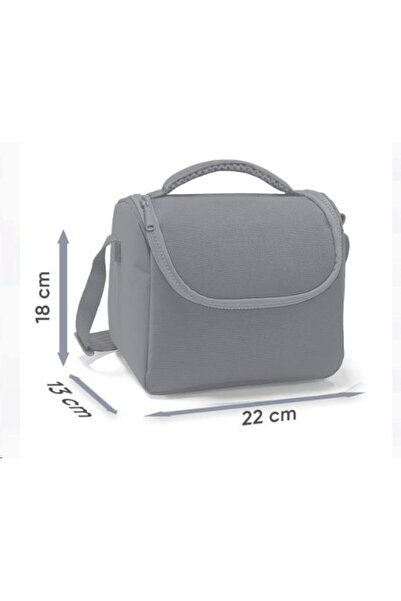 Coral High Cutie termică pentru prânz cu model anime gri albastru roz - 11737