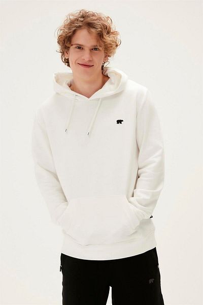 Bad Bear Long Story Hooded Men's Sweatshirt - White