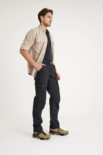 Q Steinbock Ανδρικό παντελόνι Cargo Horus Ripstop Black