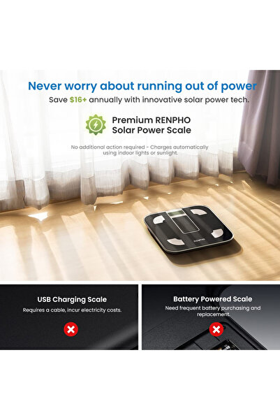 RENPHO ELIS SOLAR SMART BODY SCALE