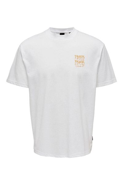 Only & Sons 22025299   Λευκό ανδρικό μπλουζάκι