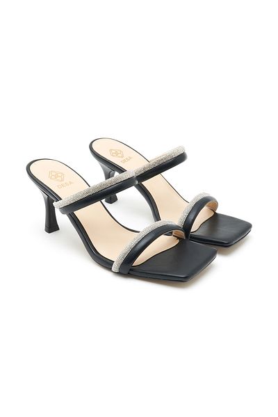 Desa Women's Black Stone Slippers