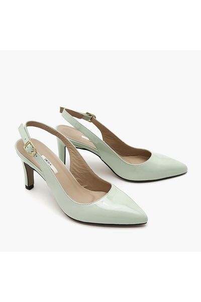 Desa Women's Green Patent Leather Classic Shoes