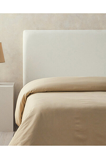 English Home Διπλό Παπλωματοθήκη Καφέ Χρώμα από καθαρό βαμβάκι