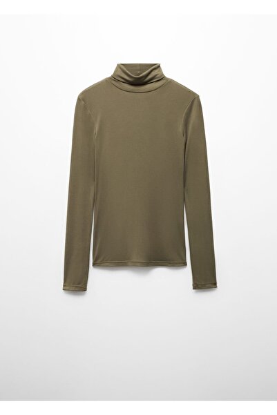 MANGO Woman Μοντάλ μπλουζάκι με στρογγυλό γιακά