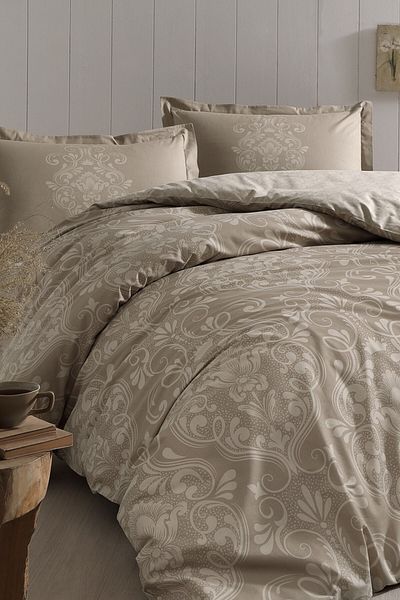 Özdilek Σετ Παπλωματοθήκη Antico Beige Double Ranforce