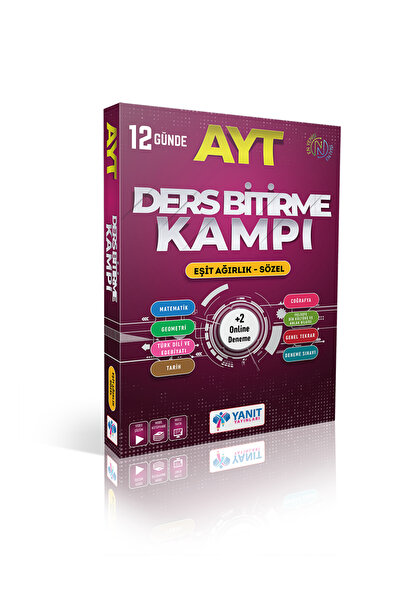Yanıt Yayınları Yanıt Yayınları Ayt Ders Bitirme Kampı Eşit Ağırlık-sözel