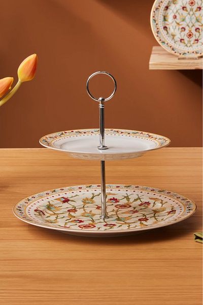 Karaca Nevra Layered Cookie Holder 30 cm