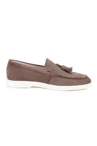 Desa Ανδρικό δερμάτινο loafer Nubuck Miles Brown