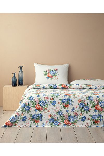 English Home Set cuvertură de pilota dublă Romance Blue Rose