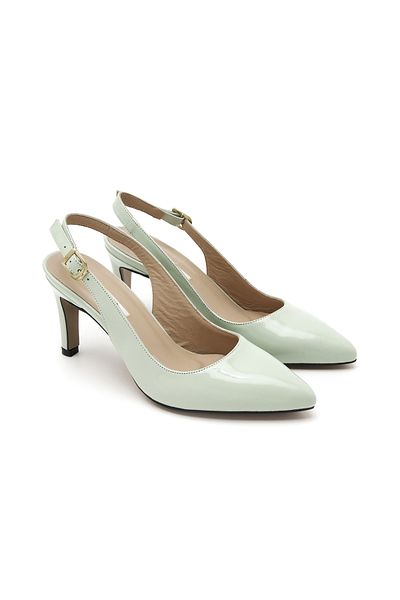 Desa Women's Green Patent Leather Classic Shoes