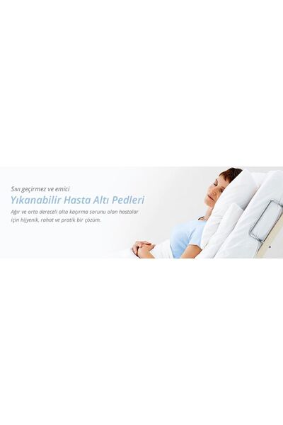 CDE Abso Yıkanabilir, Sıvı Geçirmez Hasta Altı Yatak Örtüsü (85X90 CM)