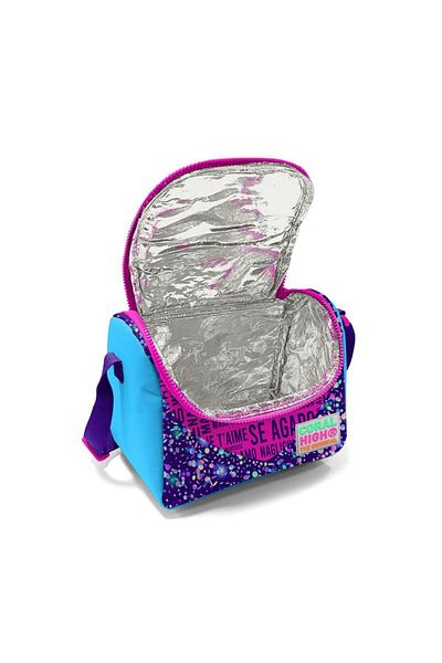Coral High Pink Purple Heart Patterned Thermo Lunchbox 11740