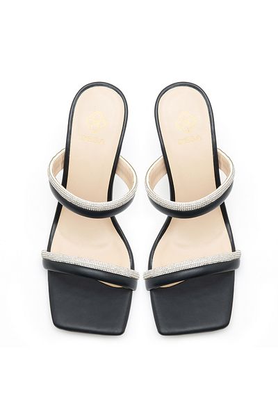 Desa Women's Black Stone Slippers