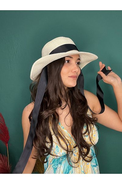 laviyonsa Tied Straw Hat