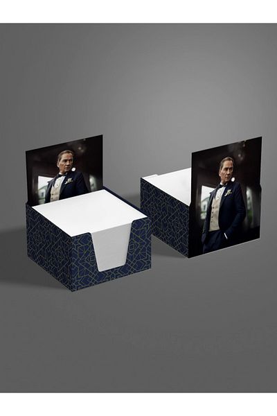 AYKUT OFSET 5 Pieces,Ataturk Designed Cube Memo Pad,Boxed Memo Pad,Note Paper,Note Holder,Cube Note Paper 500 Pcs, 8X8
