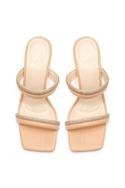 Desa Women's Cream Stone Slippers